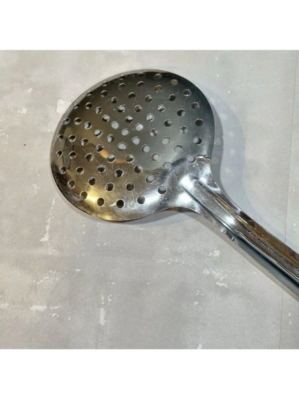 Vintage Stainless Steel Skimmer Spoon 13.5